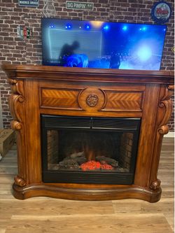Electric heating fireplace