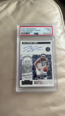 2020 Panini Contenders Karl-Anthony Towns Auto PSA 9