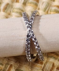 Sterling and White Sapphire Ring 