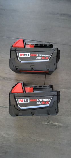 Milwaukee M18 XC5.0 Batteries (2-pack)