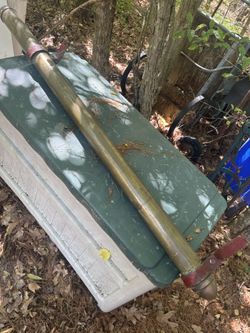 4” Brass Foot Rail Five Feet Long