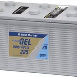 New 8D Gel AGM West Marine Battery 
