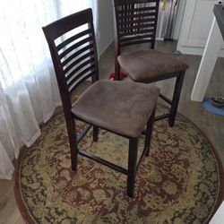 Bar Stools Pair, Good Condition