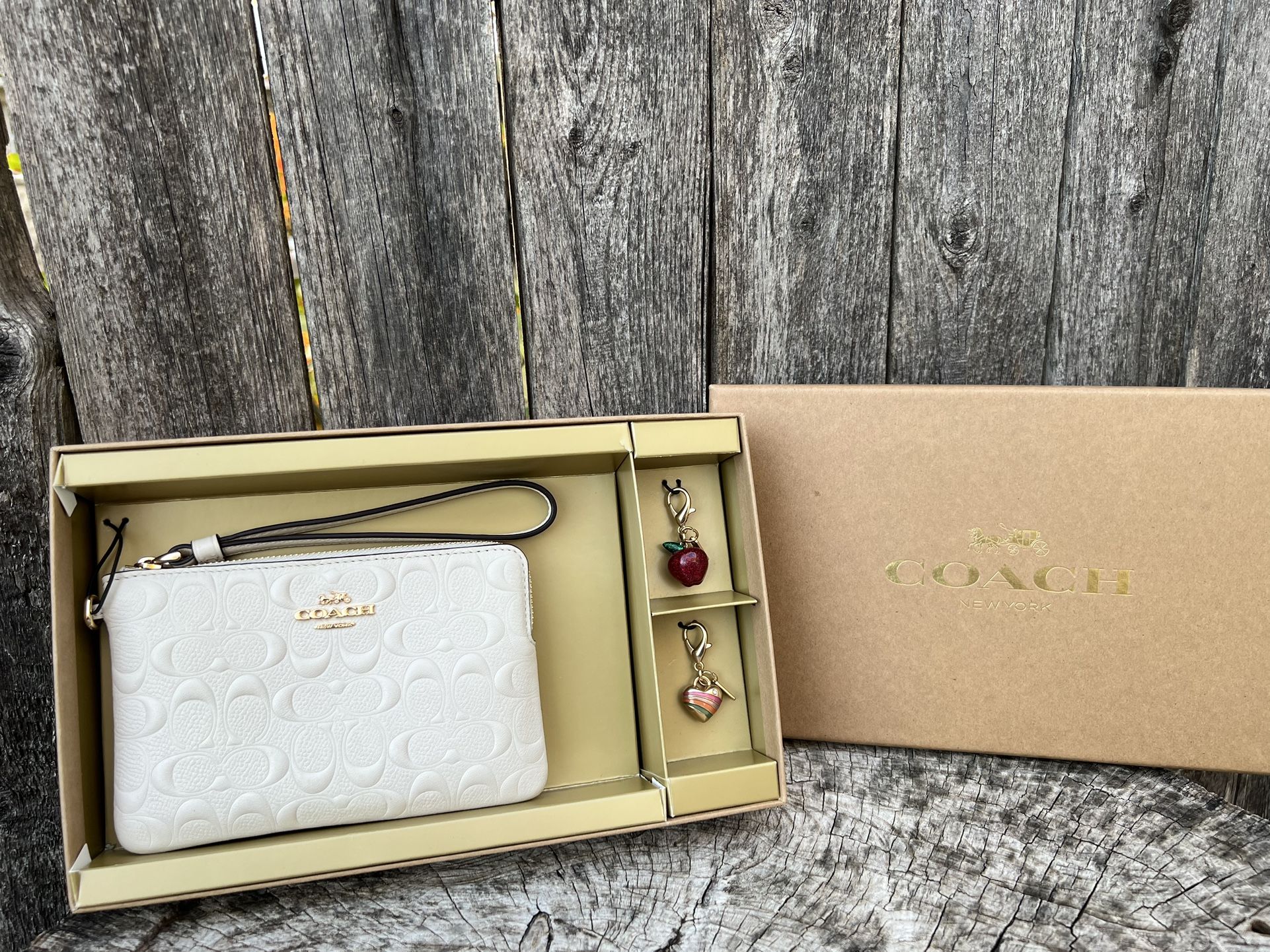 Coach Corner Wristlet