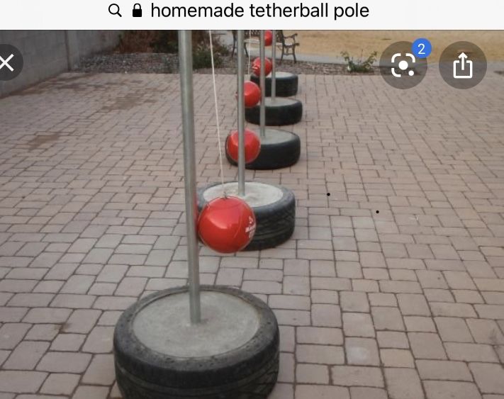 Tether ball stand