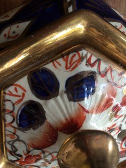 Antique English Imari Gaudi Teapot