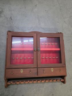 Vintage wall-mounted  display cabinet