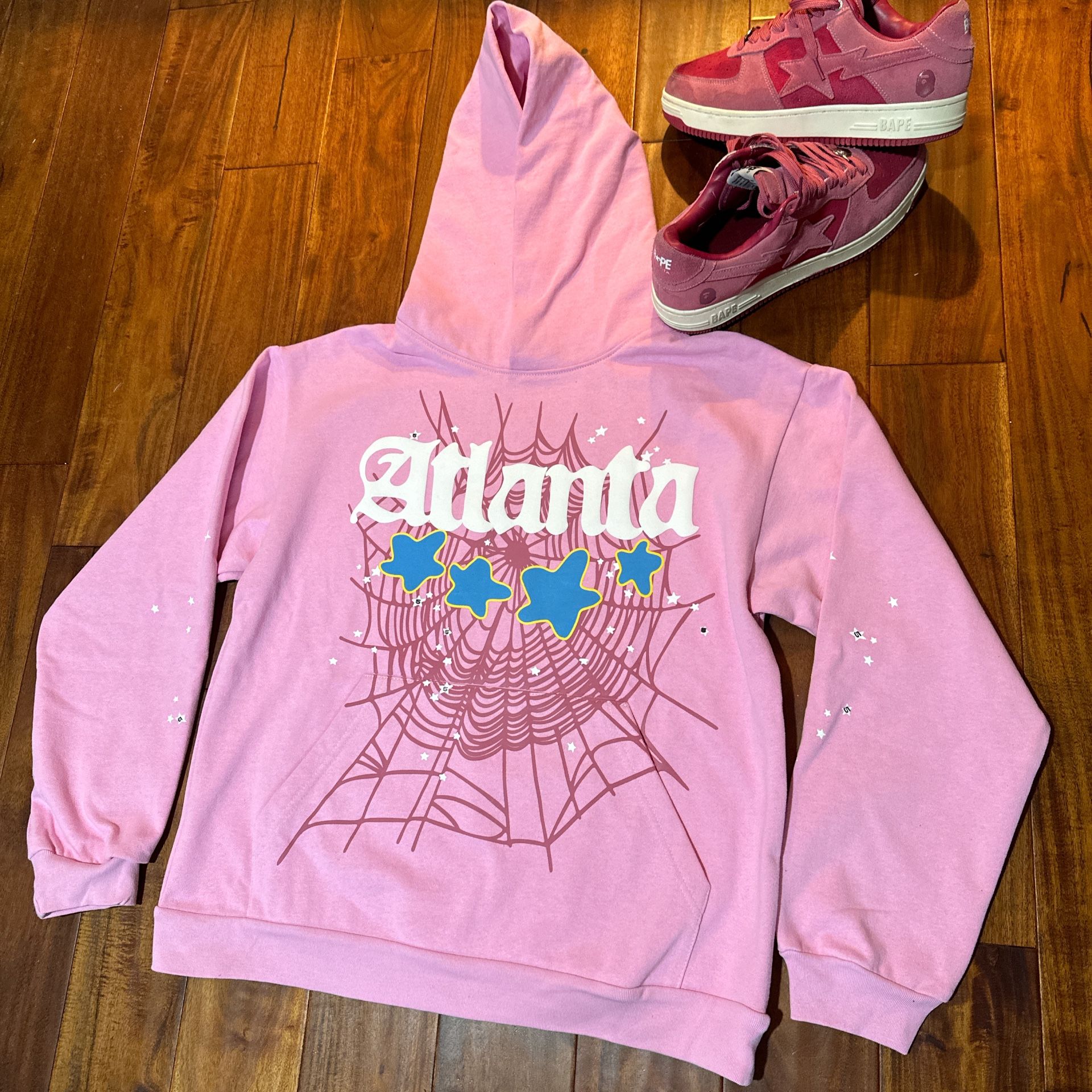 Sp5der Atlanta Hoodie (Pink)