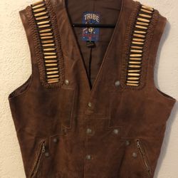 Motorcycle Leather Vest 