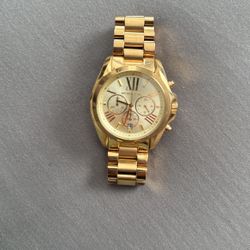 Unisex Chronograph Bradshaw Gold-Tone Stainless Steel Bracelet Watch 43mm MK5605