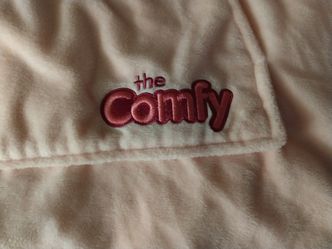 Fluffy pink pull over robe