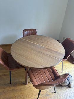 Mini kitchen table set with four chairs