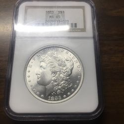 1883 Morgan Silver Dollar MS65