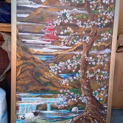 Bagota White Crain Asian Landscape 