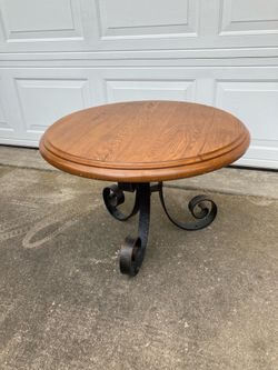 Short Wooden Table