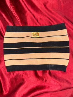 brown and black county tube top