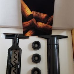 Vintage Screwpull Wine serving Keep-Fresh Set Corkscrew Wine Saver Wine