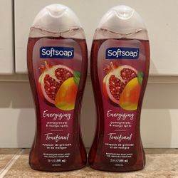 Softsoap pomegranate & mango body wash 20 oz: 2/$7