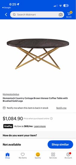 Luxurious round coffee table