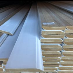 $6.89/pc  Special price 3-1/4 inch painted Wall base Baseboard Moulding 16 Feet     $6.89 per piece     16 feet /pc 