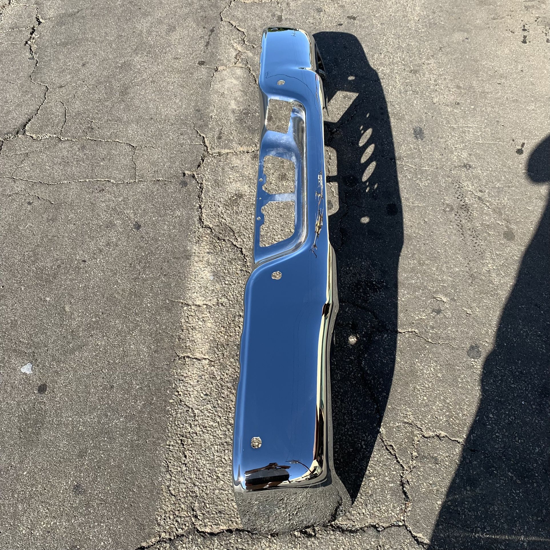 Toyota Tundra Rear Bumper OEM 2007 2008 2009 2010 2011 2012 2013 (sensor holes)