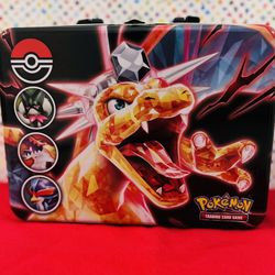 Pokemon 2020 TCG Fall Charizard Collectors Treasure Chest Lunch Box Tin