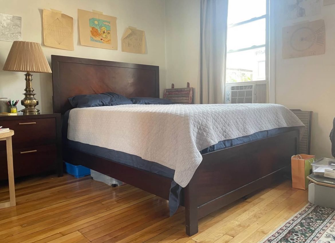 Queen Bed & Mattress Bed Frame