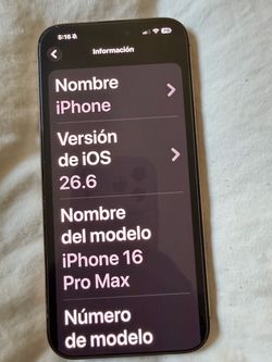 iPhone 16 pro Max