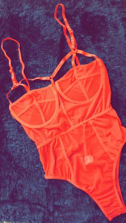 Red Mesh Body Suit