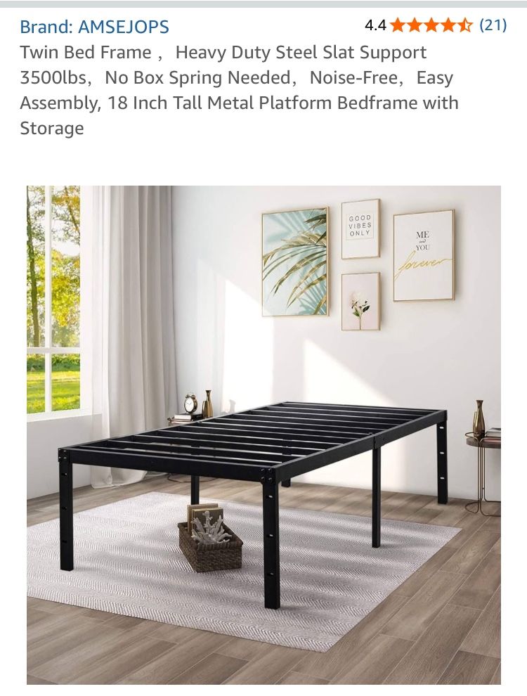 Bed Frame twin Metal