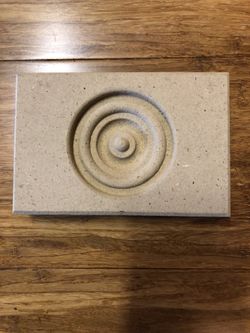 Unfinished Rosette Circle 4.5"x 3" x 3/4” For Entry, Door Or Window Trims