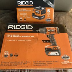 RIDGID IMPACT WRENCH AND POWER INVERTER BUNDLE DEAL