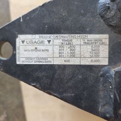 2  5/16  Trailer Hitch 10 In Tall Used