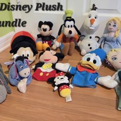 11-Piece, Disney Plush Stuffed Animal Bundle: Mickey, Minnie, Donald, Goofy, Elsa, Olaf, Eeyore, etc