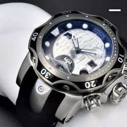 Star Wars Death Star Swiss Quartz Ronda Z60 Caliber Men's Watch Invicta - NIB
