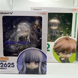 Danganronpa Nendoroids #352 Makoto Naegi (USED) & #2625 Kyoko Kirigiri (NEW)