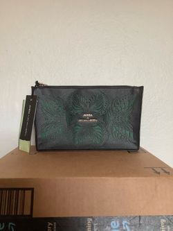 New With Tags Aveda Iris Van Herpen Syntopia Makeup Bag Black/Green Small (Read Description Below) No Trades *Agoura Hills