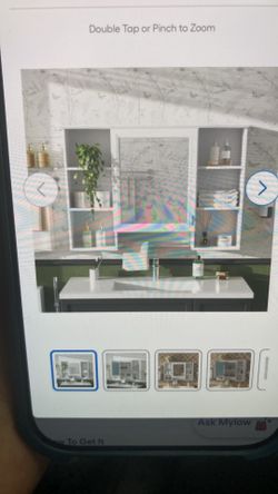 White Bathroom Wall Cabinet with Mirrorx