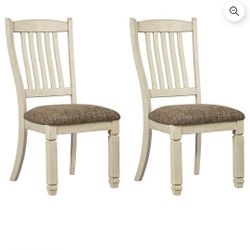Signature Design by Ashley Bolanburg 20" Upholstered Dining Room Chair, Set of 2, Antique White
