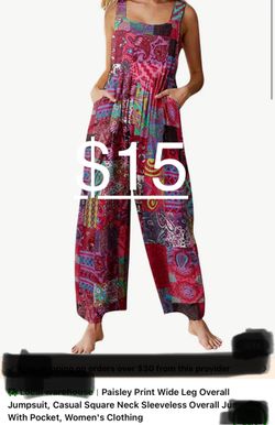 Size M Overall Jumpsuit