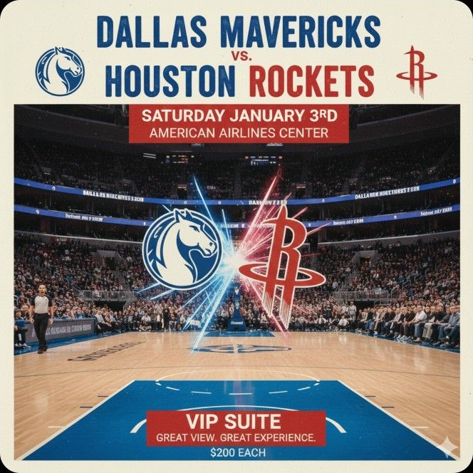 DALLAS MAVS VS HOUSTON ROCKETS SUITE