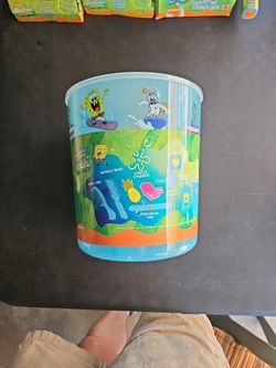SpongeBob 9 Piece Bathroom Bucket Set Vintage