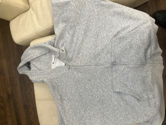 Grey no boundary brand zip up hoodie
