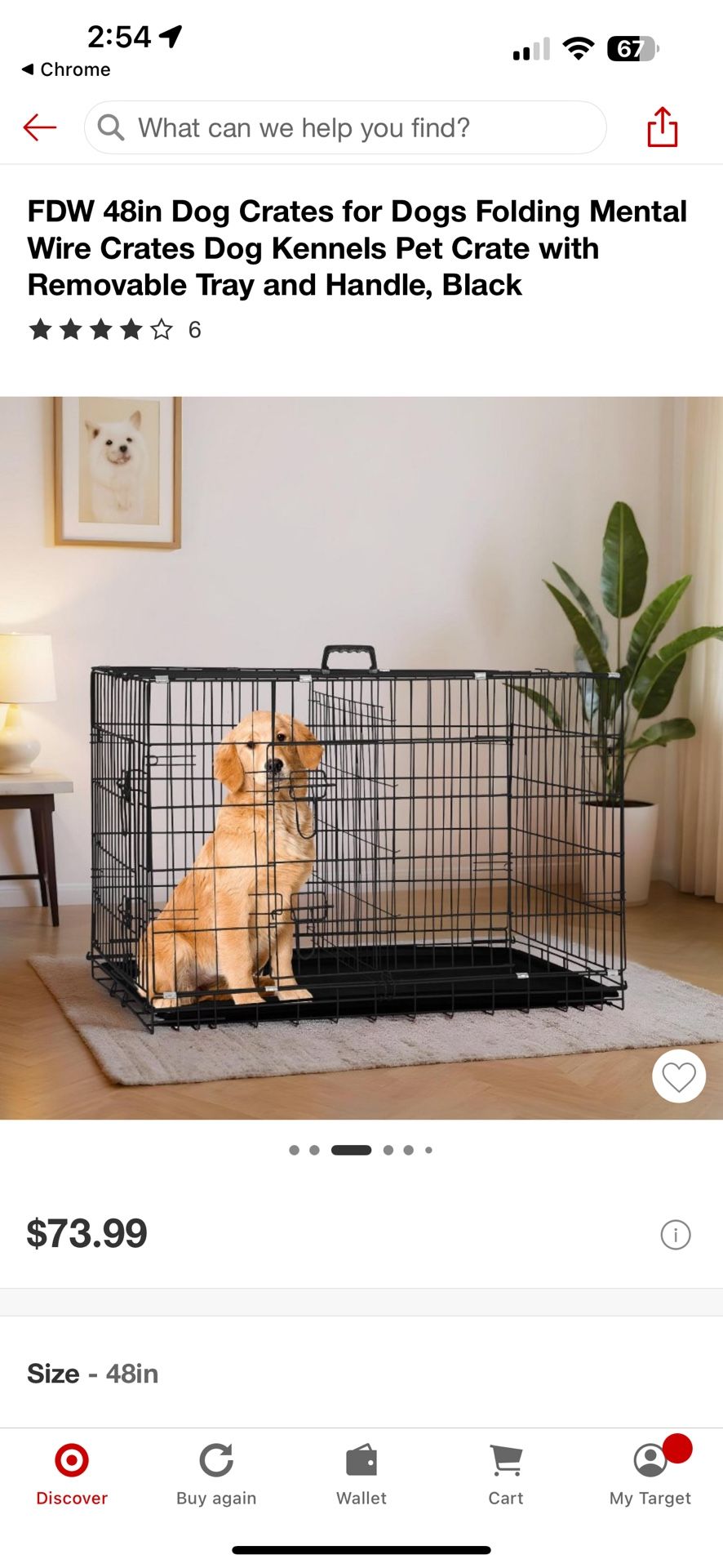 48” Dog Kennel