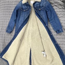 Zara Sherpa Long Jacket