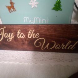 Handmade Wood "Joy To The World"