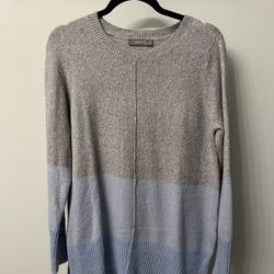 Oasis From ASOS Blue/Gray Sweater SMALL