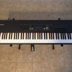 Yamaha S80 Music Synthesizer 88 Key with Amplifier, Piano Case, Stand & Seat