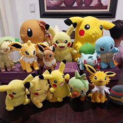 Pokémon plushies  set. Good Condition. 