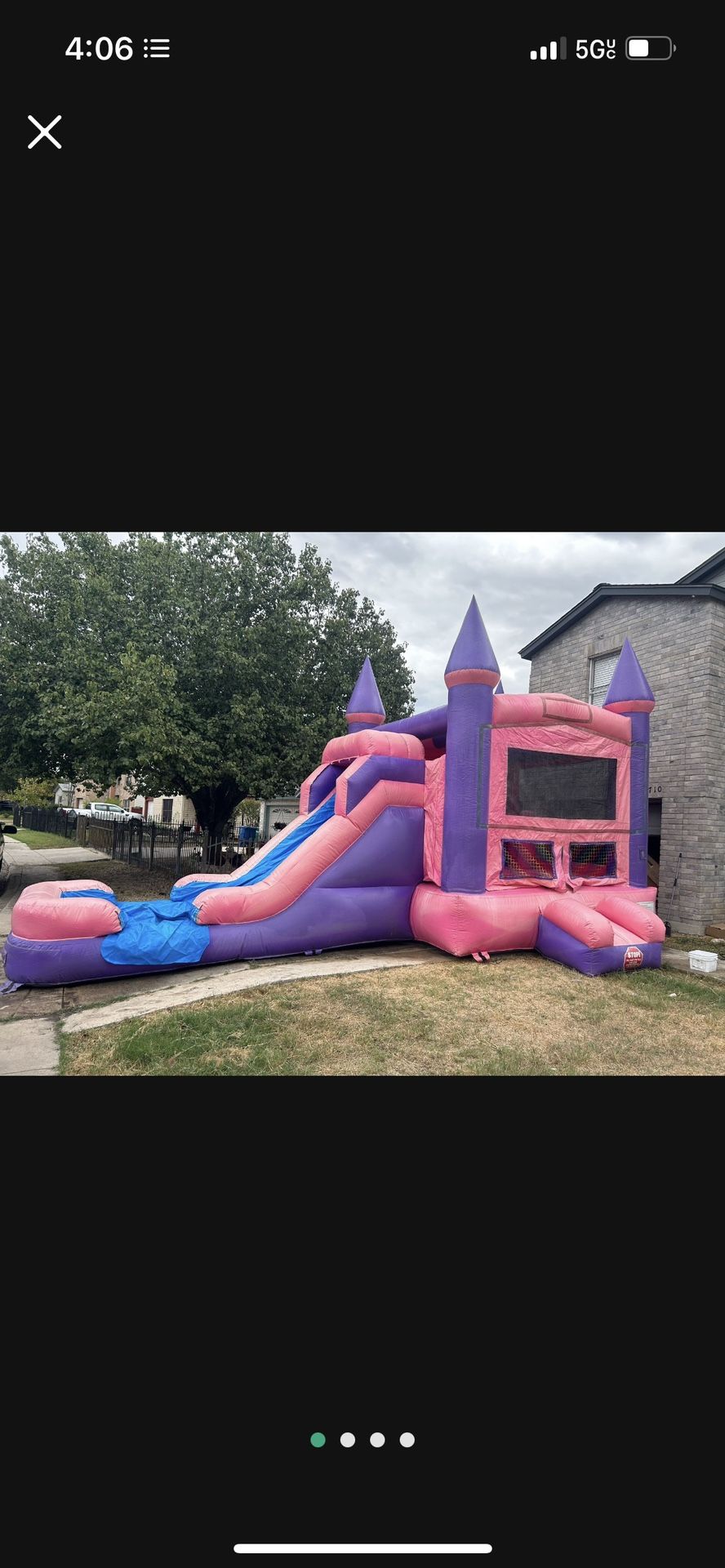 Wet/Dry Moon Bounce/Water Slide